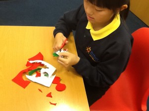 Cutting out petals