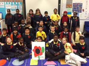 Us with our class poppy